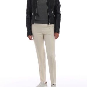 Golden Goose Italian Wool Blend Trousers NWT Slim Fit Cream Women's Size XS